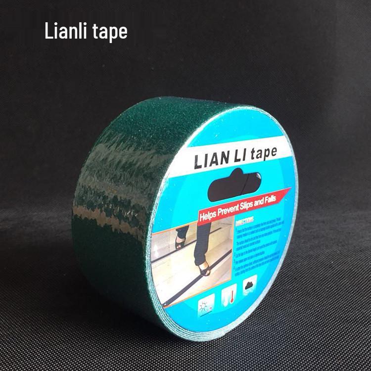 Black & Yellow Wear-Resistant Anti-Slip Tape, Sandpaper Surface, 50mm x 5M for Stairs & Floors