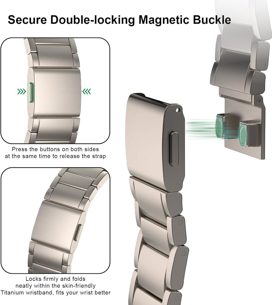 Titanium Strap for Apple Watch Ultra 3 2 49mm Magnetic Buckle Band for IWatch Series 11 10 46mm 9 8 7 45mm 6 5 SE3 44mm Bracelet