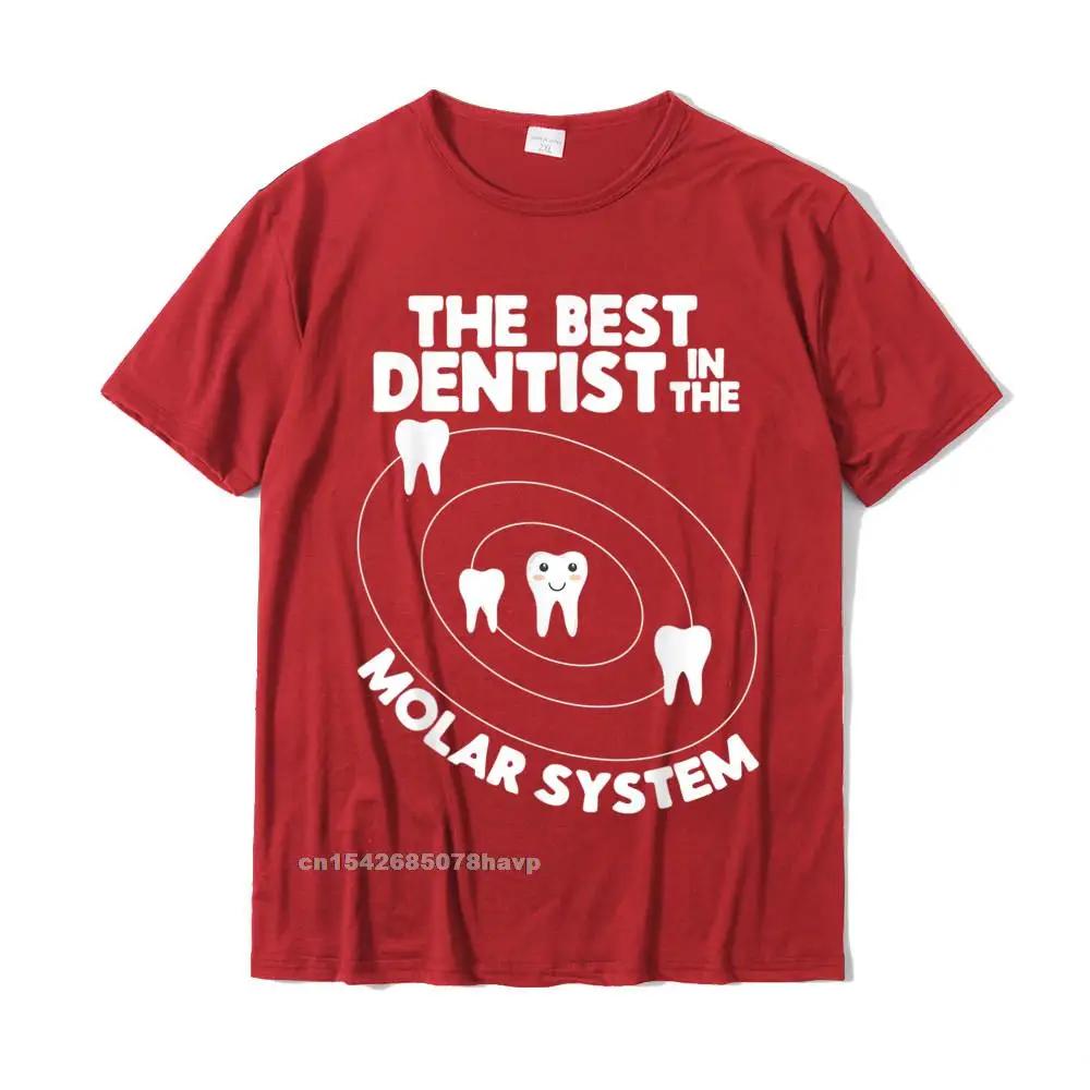 Best In The Molar System Design - Funny Tooth Pun T-Shirt Normal Top T-Shirts Classic Tops Tees Cotton Mens Classic