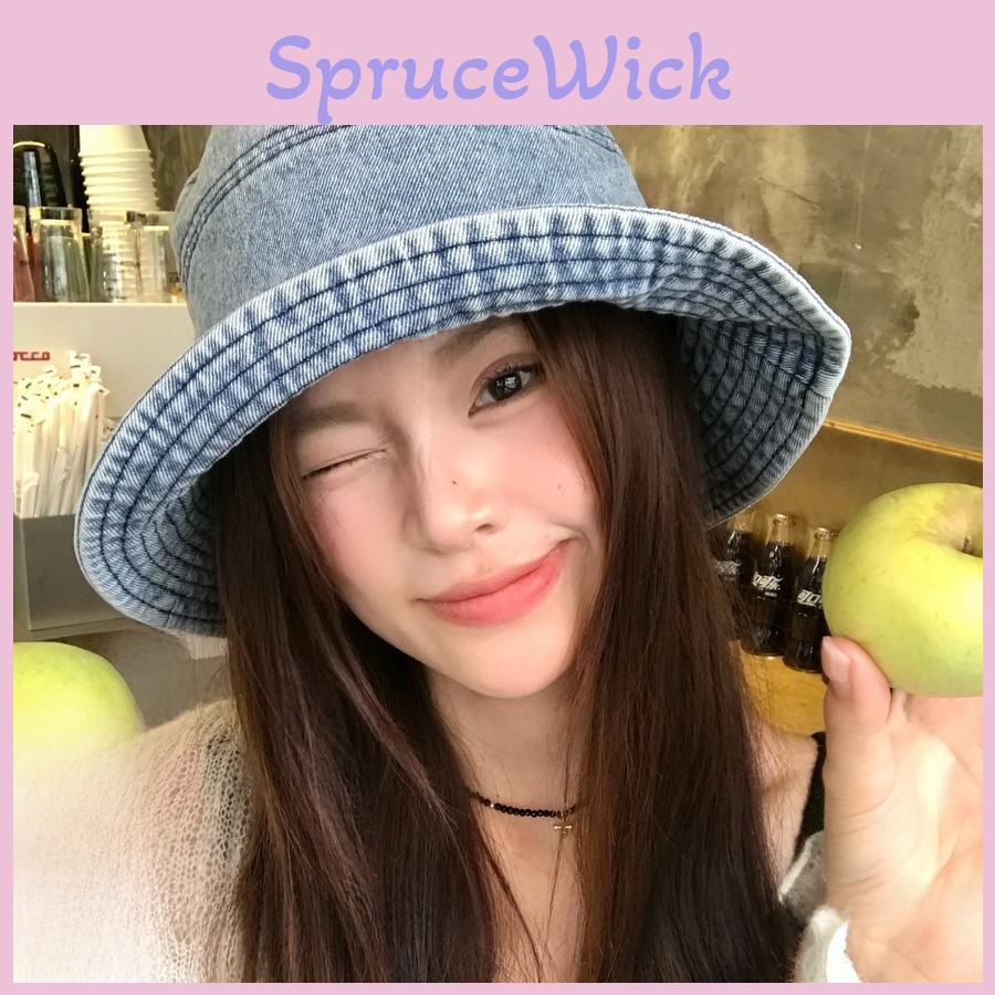 Denim Fisherman Hat For Women Men With Wide Brim Sun Protection Breathable Casual Style