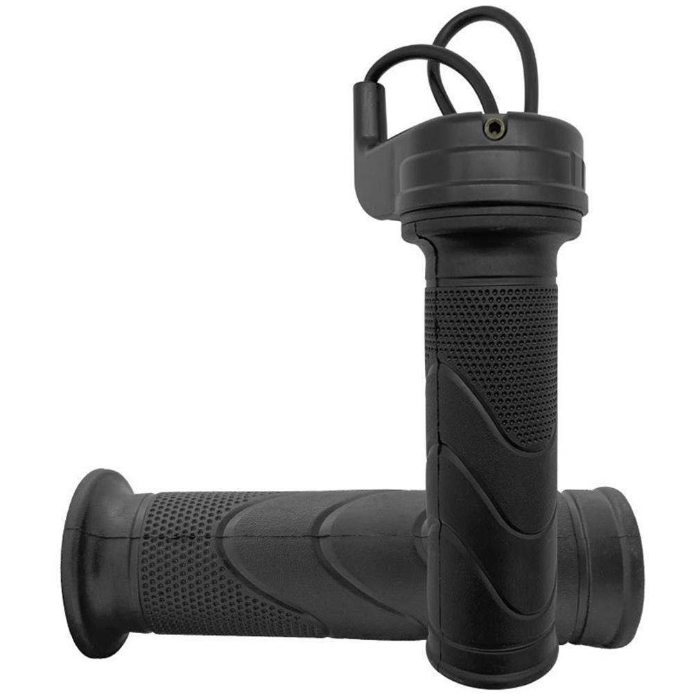 Universal Electric Bike Handle 24V 36V 48V Scooter Throttle Grip Rubber Ebike Throttle Grip Scooter Parts Motorcycle Accessories
