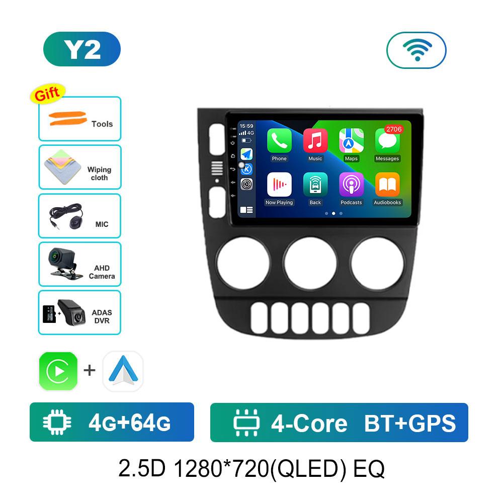 Car Radio Multimedia Player for Mercedes Benz M-Class W163 ML 1997 - 2005 Android 14 4G DSP Stereo Navi GPS WIFI Touch Screen