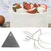 Spatole Raschiatori per Fondant con Bordo Liscio Strumenti per Pasticceria Acciaio Inossidabile Decorazione Torta Accessori Cucina Gadget 6pz/set