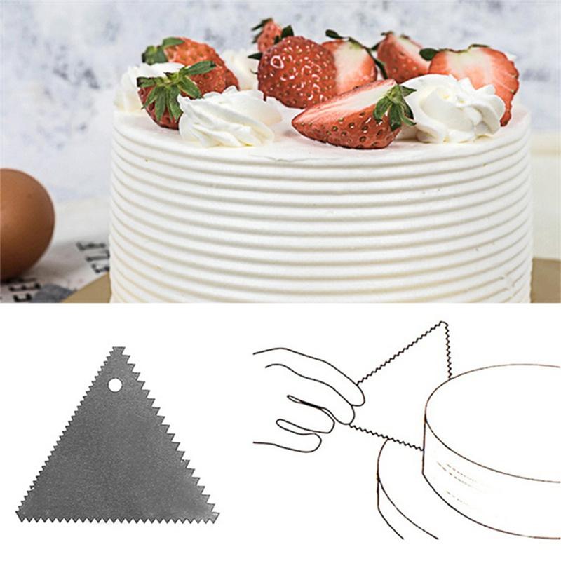 Spatole Raschiatori per Fondant con Bordo Liscio Strumenti per Pasticceria Acciaio Inossidabile Decorazione Torta Accessori Cucina Gadget 6pz/set