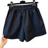 2026 Summer Korean Style High-Waisted Slimming Cotton Shorts with Pockets