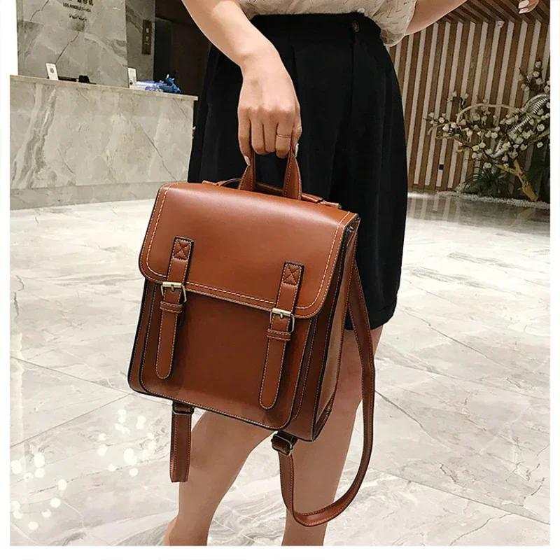 New Solid Soft Interior Compartment Backpacks 2026  Casual Flap Pocket Bags for Women Interior Zipper Pocket  Backpacks