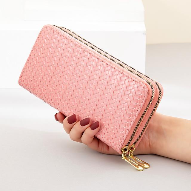 Portafoglio Con Doppia Cerniera Pochette Lunga Da Donna Di