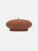 Hwaiteusaenjeu Patch Wool Beret Camel