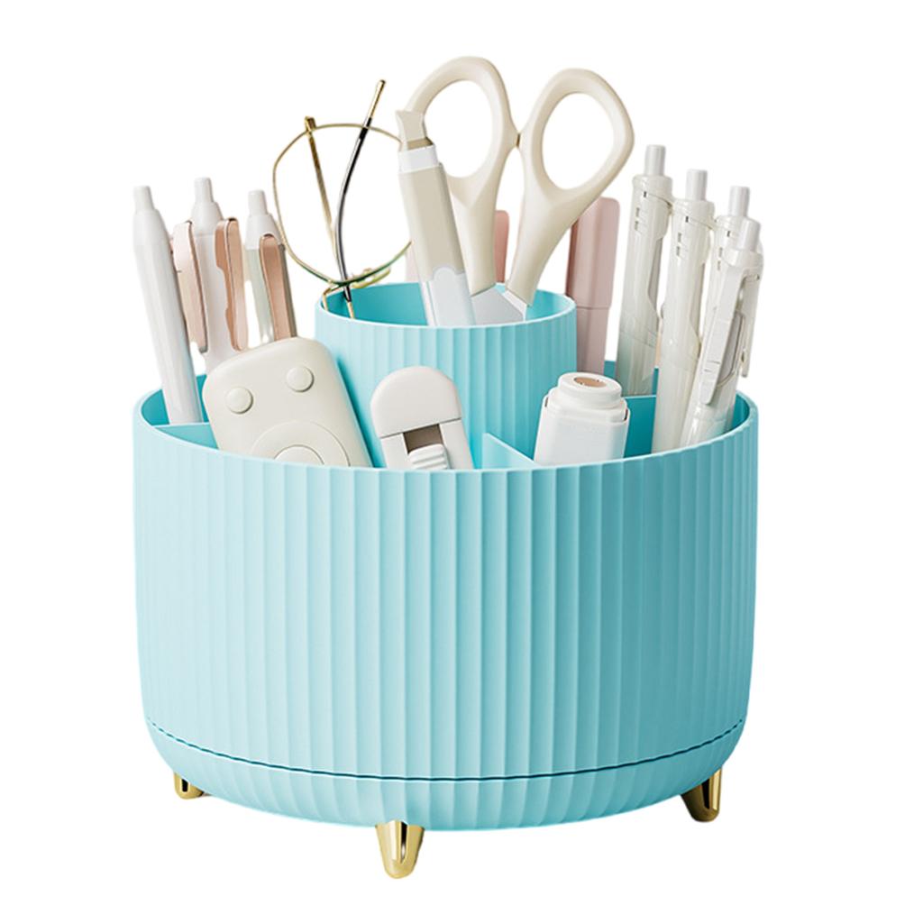 Drehbarer stationärer Organizer 6 Fächer Schreibtisch-Organizer für Kinder Drehbarer Stifte-Organizer Halter Kunstbedarf Organizer