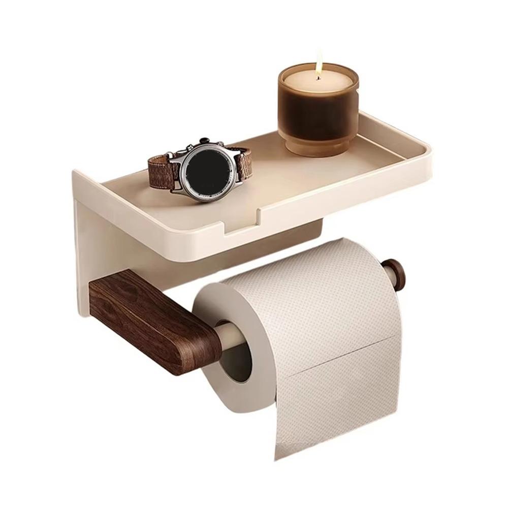No Drill Toilet Paper Holder Wall Mounted Face Towel Tissue Boxes Tissue Paper Rack  Kitchen