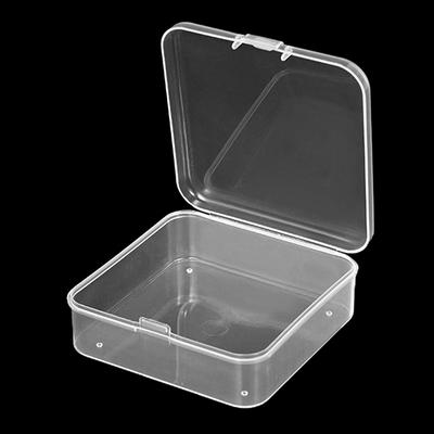 Mini čtvercová průhledná krabička na náušnice, prsteny, korálky, úložný box