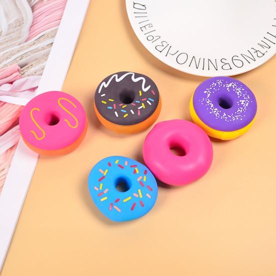 Realistic Donut Slow-Rising Squeeze Toy Soft Fidget for Stress Relief Cute Dessert-Themed Decompression Gadget for Kids Adults