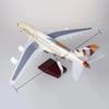 1/160 Scale Airplane 50.5cm A380 Etihad Airways Model With Light and Wheel Resin Plane Model Ornament Display Collection Gift