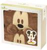 Skater Gift Set Drying Hooded Bath and Disney Mickey Mouse Design 2-Piece (Hair Towel, Poncho, Quick-Drying Towel) (SET1067)