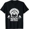 Funny Thanksgiving Turkey Deadlift And Feast Gym Workout T-Shirt
