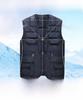 2023 Men's Warm Outdoor Fishing Vest - Autumn/Winter, Multiple Pockets, Loose Fit