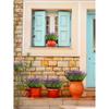 Artificial Monkey Grass And Lavender Plants, UV-Resistant Fake Green Shrub Plants Decoration For Outdoor Hanging Planters, Home Garden