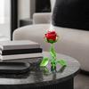 Vintage Rose Incense Burner, Metal Flower Holder, Decorative Tabletop Ornament Bedroom Living Room Office, A Thoughtful Gift for Meditation