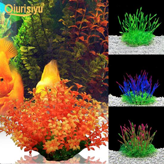 Künstliche Aquarienpflanzen-Set – 15-teilig In Blau, Für Süß- & Salzwasser