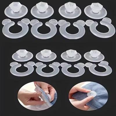 4/8Set Bed Sheet Duvet Cover Fastener Clip Anti-Slip Blanket Buckles Quilt Holder Fixator Grippers Blankets Sheet Accessories