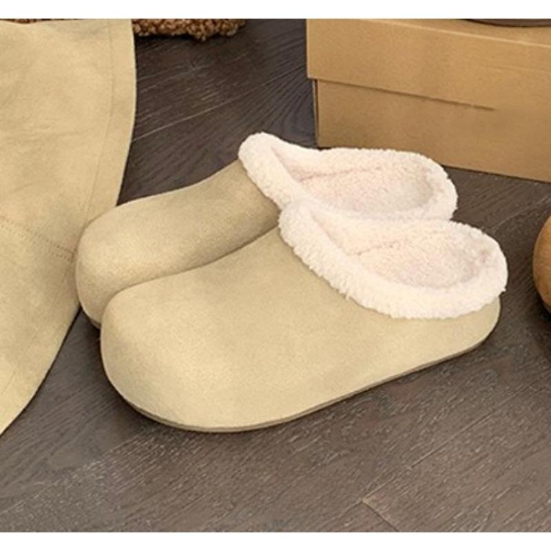 Fall/Winter New Style High-Heeled Front-Opening Slippers with Thick Soles Women's Shoes