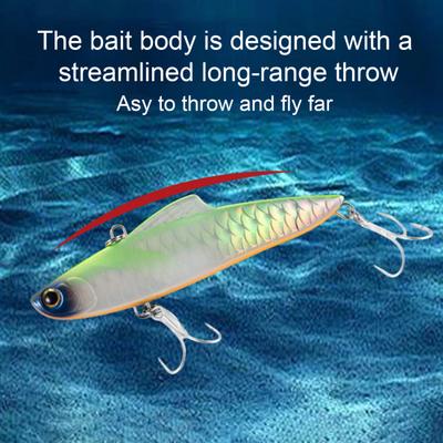 Esche VIB da Pesca 10CM/33G con Ami Affondante Riflettente 3D Esche Artificiali Dure Accessori per Pesca Trota Persico Spigola Acqua Dolce Acqua Salata