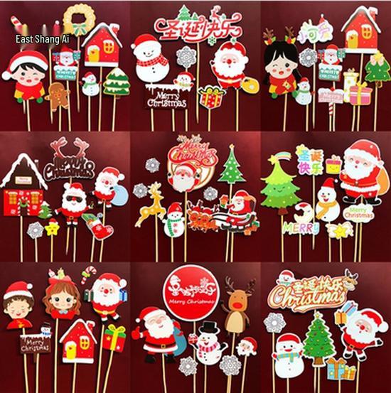 30-Piece Kraft Paper Cake Toppers: Happy Birthday Stars & Hearts