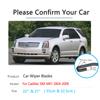 Car Wiper Blades for Cadillac SRX MK1 2004 2005 2006 2007 2008 2009 Front Windshield Windscreen Brushes Washer Car