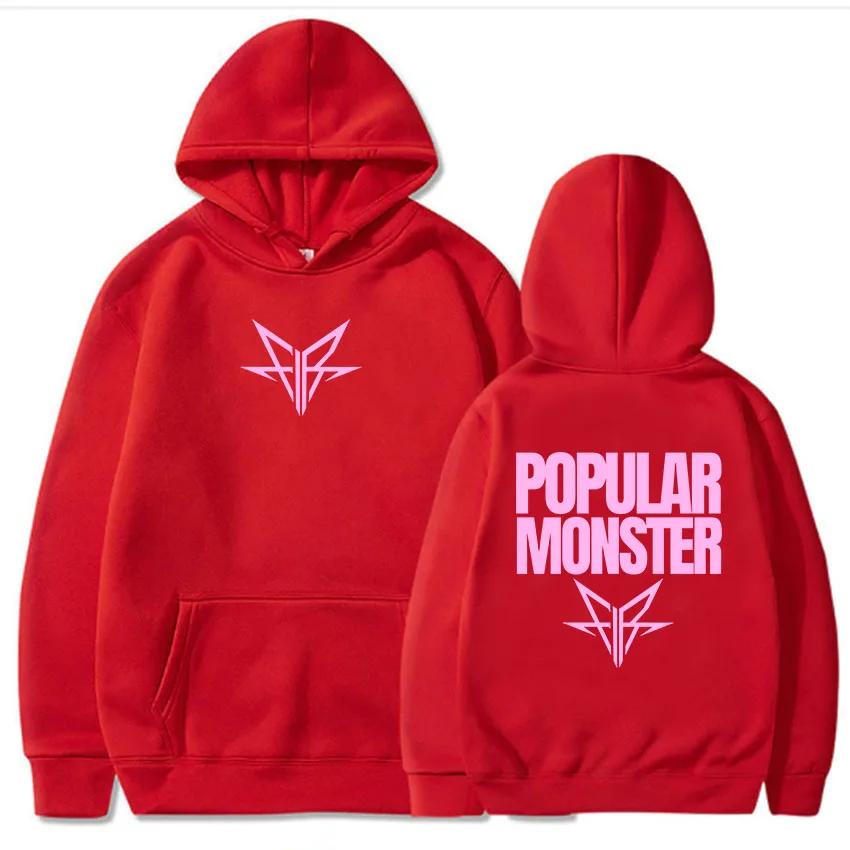 Album Popular Monstour Printing Hoodies Falling In Reverse Rock Band Sweatshirts Winter Hooded Long Sleeve Pullovers Moletom Men