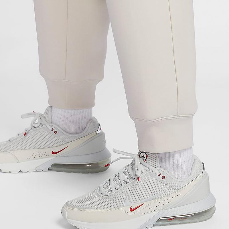 Nike Solid Color Mid-Rise Drawstring Knit Joggers Men bottoms Off-White FZ7594-104
