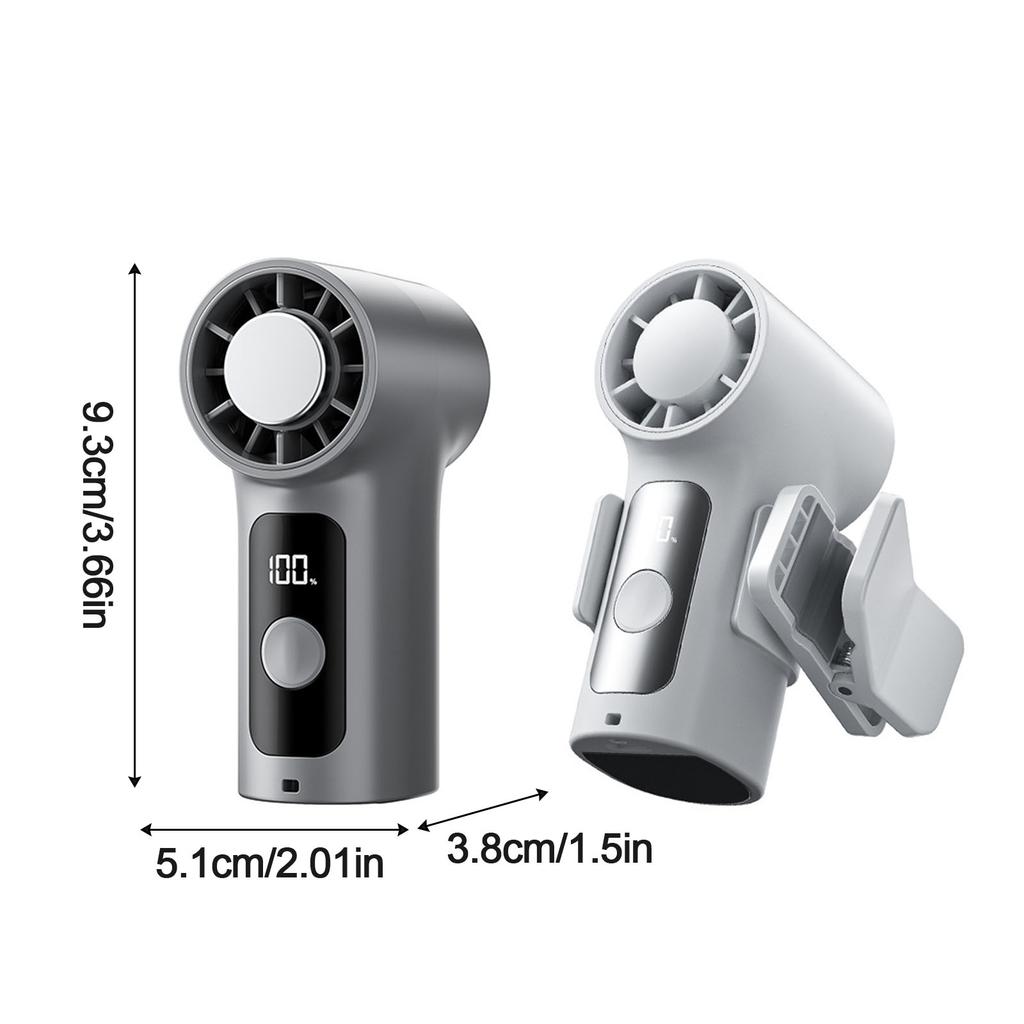 Portable Handheld Fan USB Rechargeable High Speed Cooling Fan with Ice Compress Function for Personal Use Outdoor Indoor