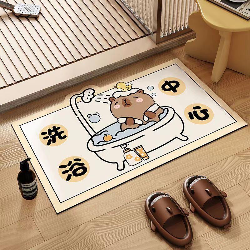 

Коврик для пола в стиле диатомовой грязи, коврик для ванной комнаты, впитывающий коврик для ног, коврик для входной двери 50X80cm