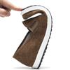 New men's low-top shallow-mouth flat shoes casual dad shoes old Beijing men's walking shoes one-pedal lazy shoes