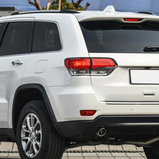 Black Rear Tail Light Lamp Cover Trim Bezels for Jeep Grand Cherokee 2014-