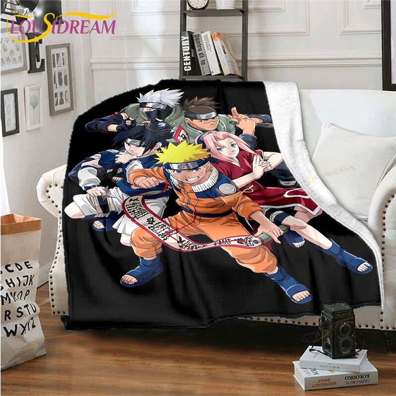 3D Printed Naruto Art Fleece Blanket for Beds Hiking Picnic Thick Quilt Fashionable Bedspread Fleece Throw Blanket