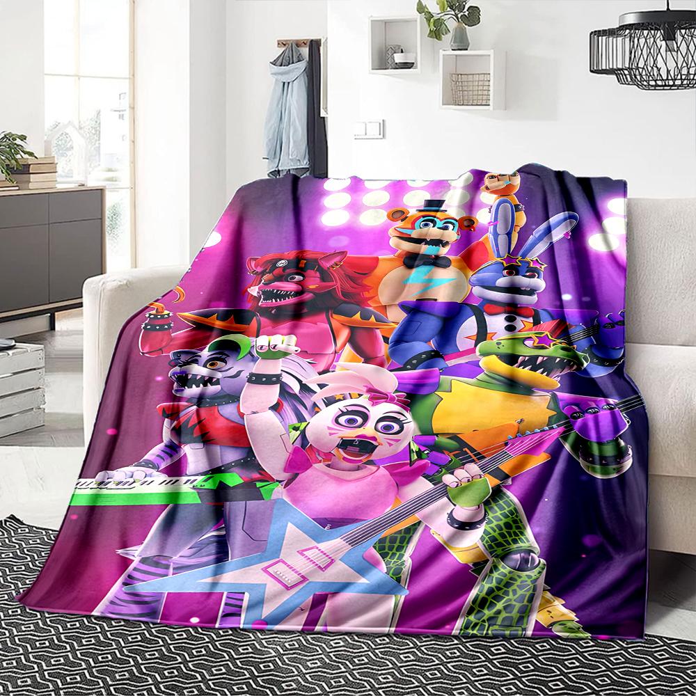 1Pc Five Nights Freddy'S Blanket For Couch Bed Plush Cozy Fuzzy Blanket Super Soft Warm Blankets For Fall And Winter 0918218