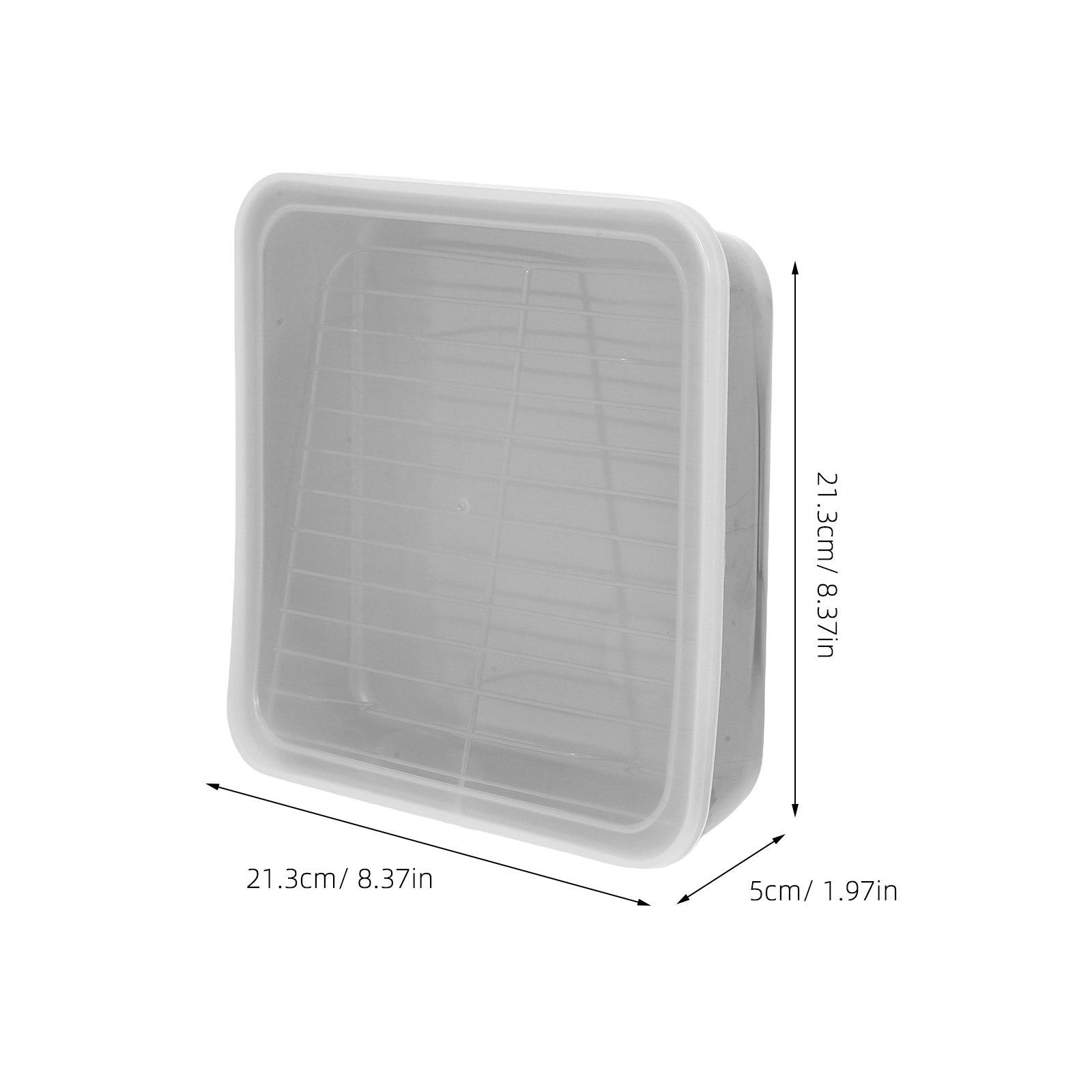 

1Set Stainless Steel Roasting Pan Set Rectangular Oven Baking Tray Nonstick Lid Cooling Rack Bbq Grill Basket Dumpling Freezer