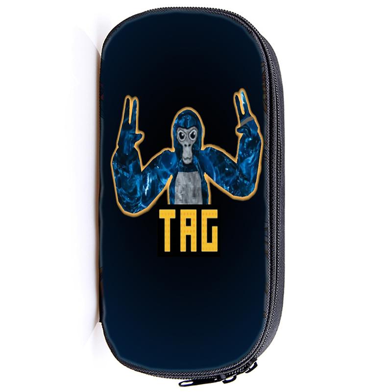 Gorilla Tag Monke Pen Bag Cartoon Monkey Stationery Box Pencil Case Cute Anime School Student Supplies Gift Stationary Organizer