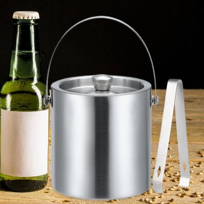 Κουβάς Πάγου Σαμπάνιας Δροσερός με Χειρολαβή Μεταφοράς, Cube Cool, Δοχείο Διπλού Τοιχώματος για