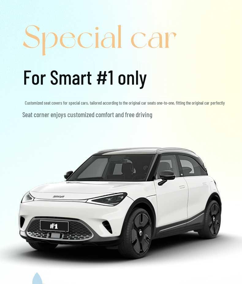 Smart 1 Gen Luxury Leather Car Seat Cushion: Fully Enclosed, Wear-Resistant, Breathable