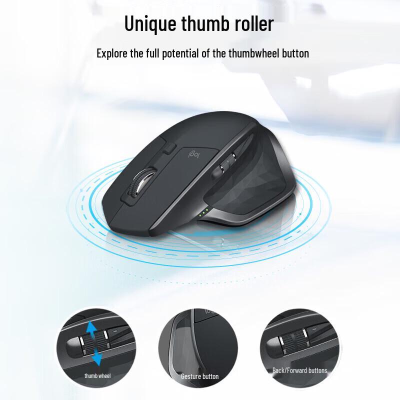 Logitech MX Master 2S BLE Ergonomic Wireless Mouse