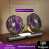 Dual-Head Type-C Fan: Portable, Strong Cooling, Large Airflow for Home & Outdoor Use