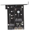 SATA Adapter 2 In 1 MSATA M2 NGFF SSD To Dual Port SATA3 Converter with SATA Cable Screws Stud for 2230 2242 2260 2280