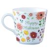 NARUMI Anna Emilia Happy Halloween Floral Microwave and Dishwasher Gift Mug, 340cc, Print, Cute, Large, Safe, Boxed, 52541-2923P