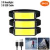 Strong Light Headlamp Portable Mini COB LED Headlight Built-in Battery Flashlight USB Rechargeable Head Lamp Hiking Torch