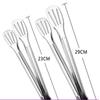 JingJingRS 304 Stainless Steel Perforated Food & BBQ Tongs