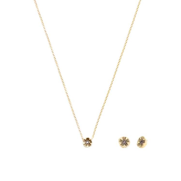 Coach Logo Design Copper Necklace Women necklace Gold CBB45-GLD F,Gold