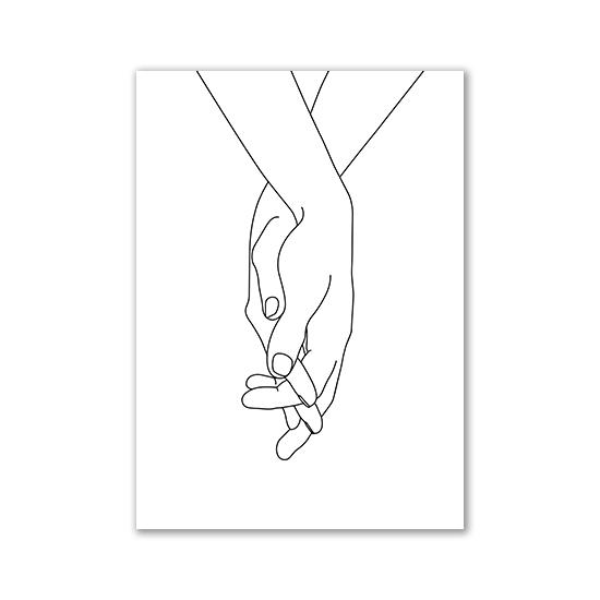 Personalized Print Custom Couple Names and Date Posters and Prints Wall Art Canvas Painting Wedding Anniversary Engagement Gift