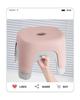 Multifunctional Stackable Plastic Stool for Living Room, Bathroom, or Kids' Room.