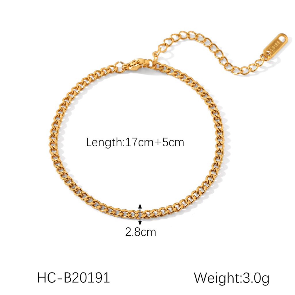 Fashion Multi Chain Bracelet Twist Blade Figaro Snake Chain Design Long Lasting Jewelry
